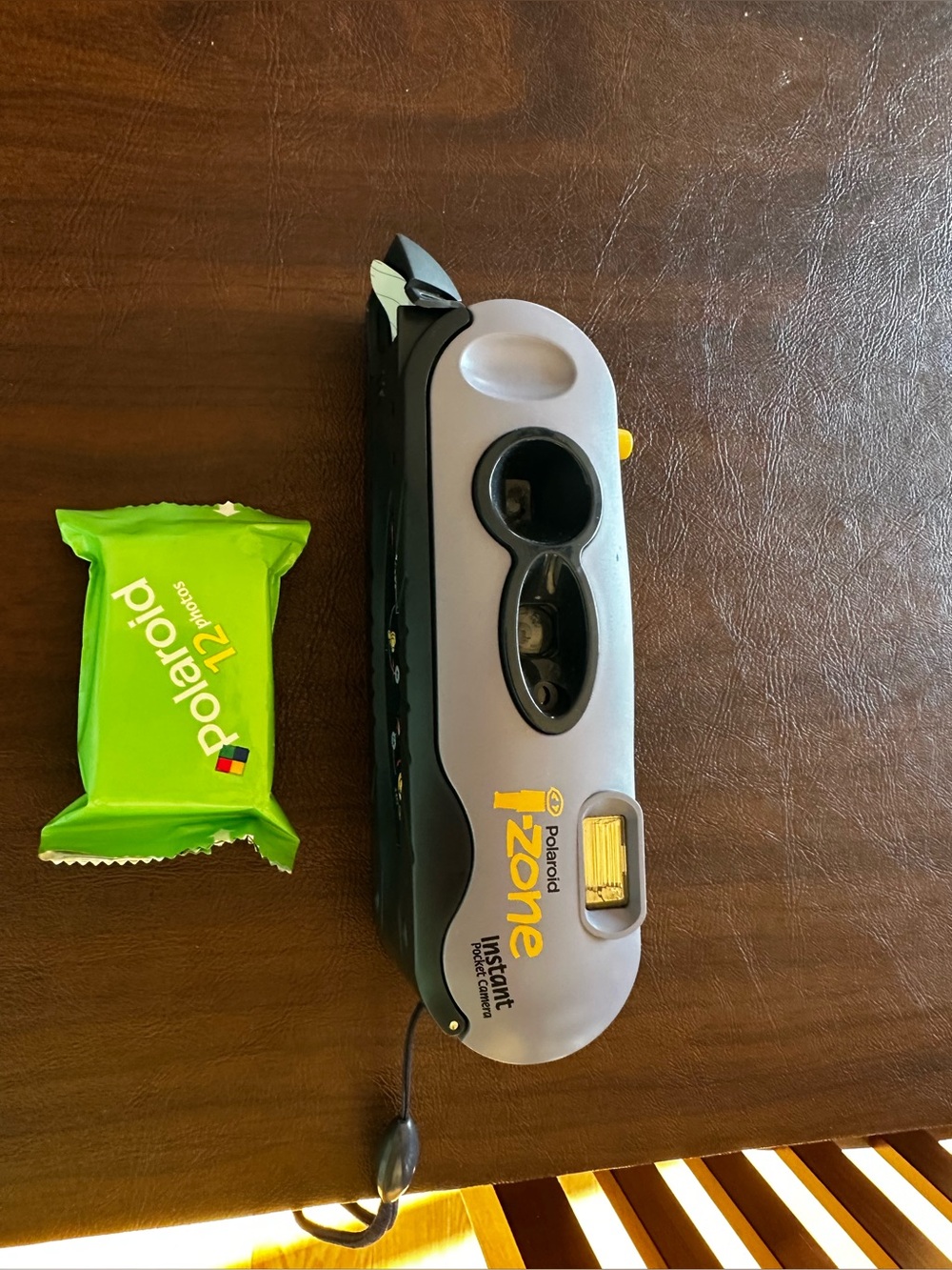 Polaroid i-Zone Camera in purple and Black with Yellow Accent